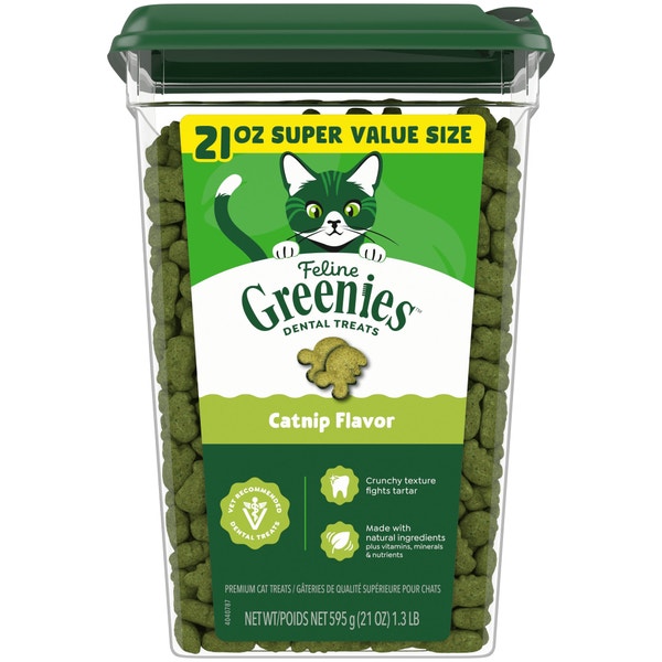 Greenies Feline Dental Catnip Flavor Cat Treats