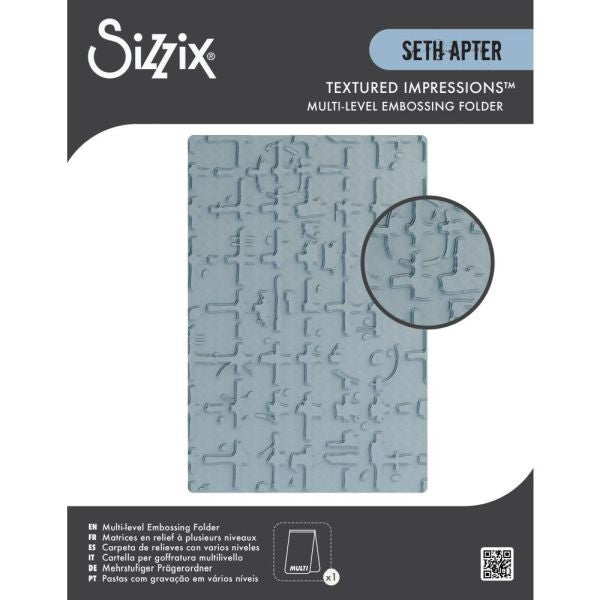 Grid Graph - Multi-level Embossing Folder