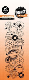 Grunge Collection - Clear Stamps - Christmas Post