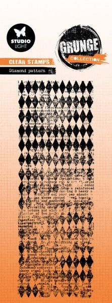 Grunge Collection - Clear Stamps - Diamond Pattern