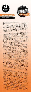 Grunge Collection - Clear Stamps - Music Sheet