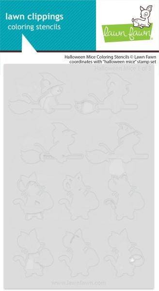 Halloween Mice - Coloring Stencils