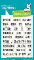 Henry's Build-A-Sentiment:  Family - Clear Stamps