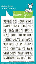 Henry's Build-A-Sentiment:  Fox - Clear Stamps