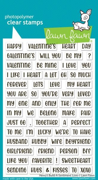 Henry's Build-A-Sentiment:  Love - Clear Stamps