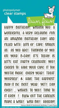Henry's Build-A-Sentiments:  Birthday - Clear Stamps