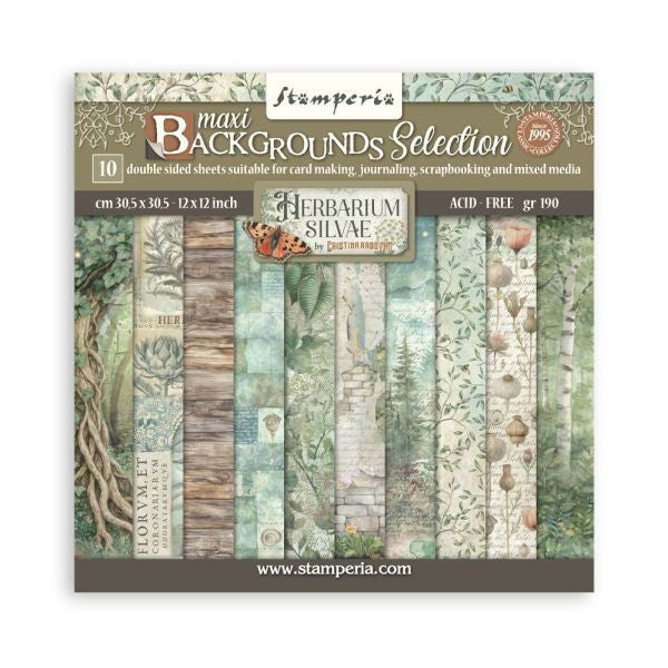 Herbarium Silvae - 12x12 Collection Pack - Backgrounds
