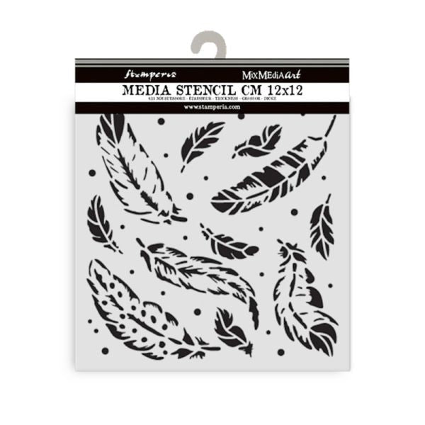 Herbarium Silvae - Stencil - Feather Pattern