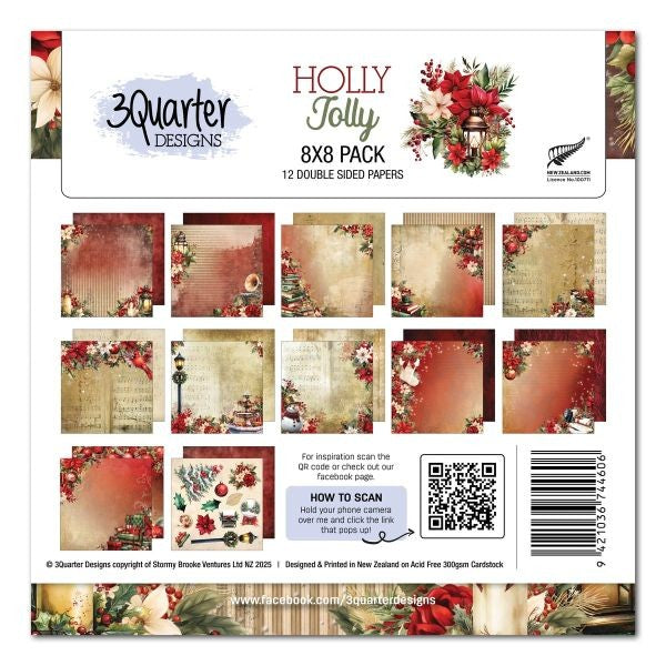 Holly Jolly - 8x8 Paper Pack