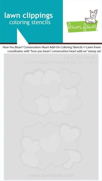 How You Bean? - Coversation Heart Add-On Coloring Stencils