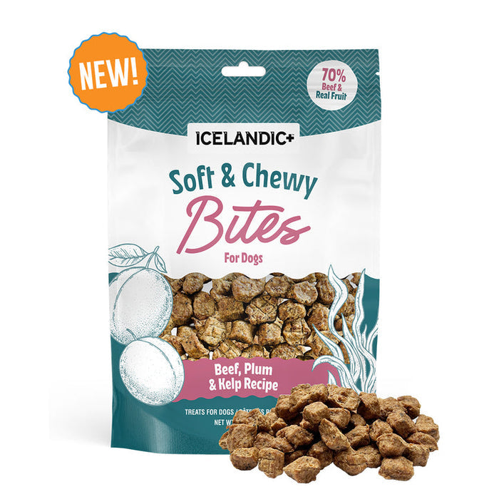 Icelandic+ Beef, Plum & Kelp Recipe Soft & Chewy Bites for Dogs
