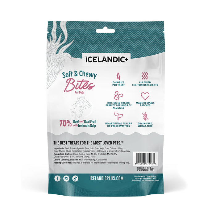 Icelandic+ Beef, Plum & Kelp Recipe Soft & Chewy Bites for Dogs