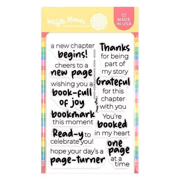 Inside Sentiments Book Lover - Clear Stamps
