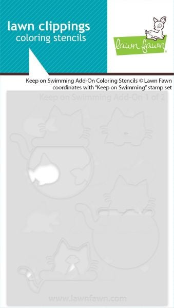 Keep On Swimming Add On - Coloring Stencils