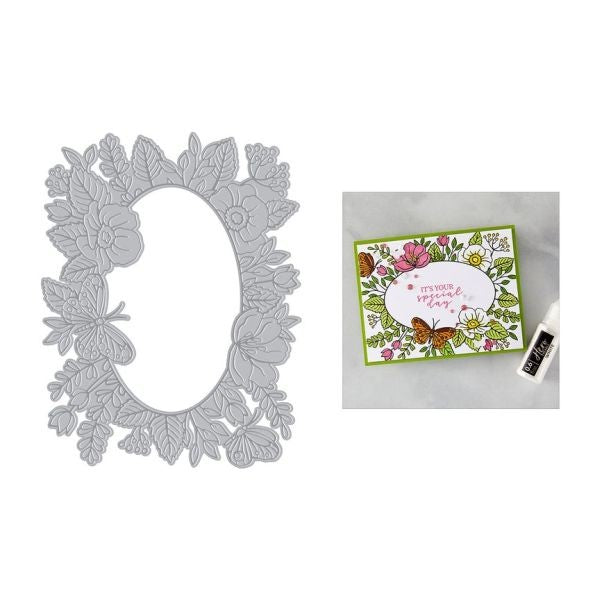 Lovely Letterpress Collection - Floral Frame BetterPress Plates