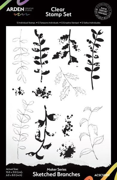 Makers Series - Clear Stamps - Sketched Branches