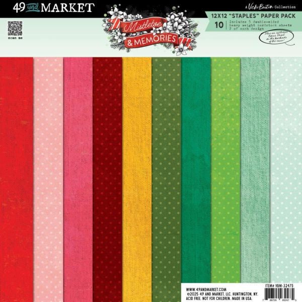 Mistletoe and Memories - 12x12 Collection Pack - Staples