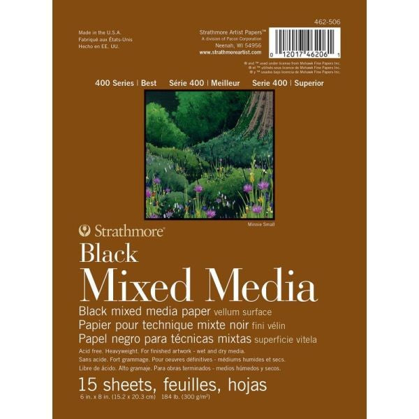 Mixed Media Paper Pad - Black
