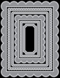 Mixed Scallop Rectangle Dies