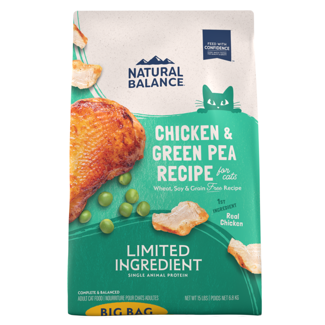 Natural Balance L.I.D. Limited Ingredient Grain Free Chicken & Green Pea Recipe Dry Cat Food