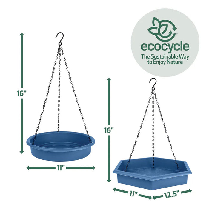 Nature's Way EcoCycle™ Combo Café 2-in-1 Recycled Plastic Bird Feeder and Bird Bath