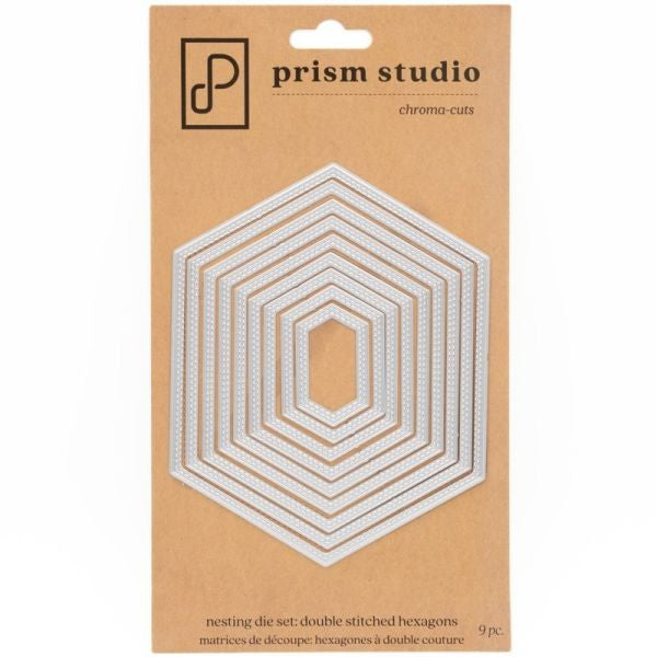 Nesting Double Stitched Hexagons - Dies