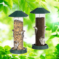 North States Village Collection 2-In-1 Hinged-Port Birdfeeder 4-Perch Green