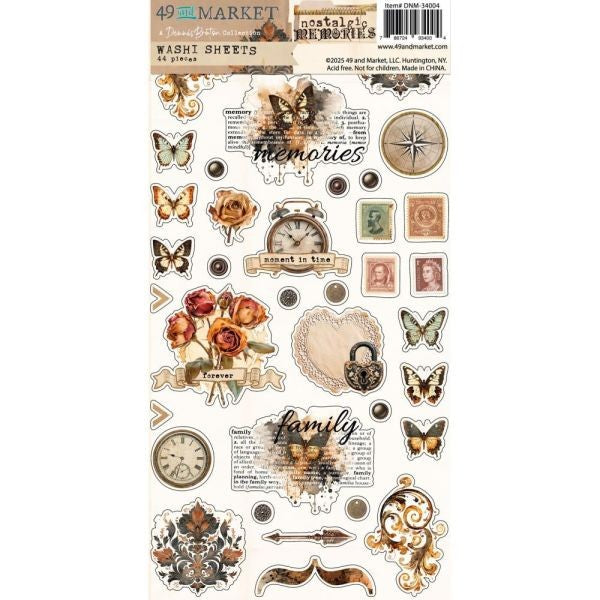 Nostalgic Memories - Washi Tape Sheets
