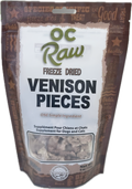 OC Raw Venison Pieces – 4 oz Freeze Dried Dog Treats