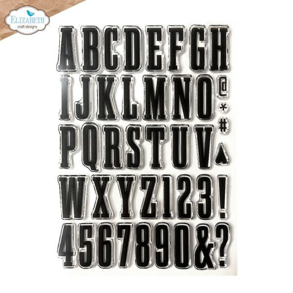 Once in a Lifetime - Clear Stamps - Bold Alphabet