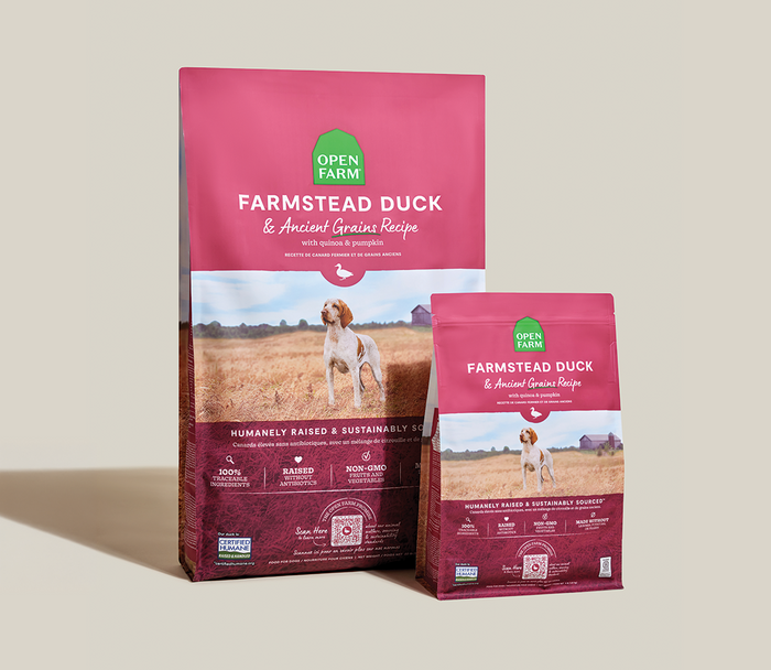 Open Farm Farmstead Duck Ancient Grains Dog Kibble