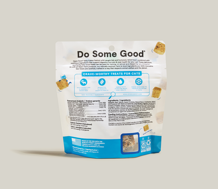 Open Farm Surf & Turf Kitty Cube Treats for Cats