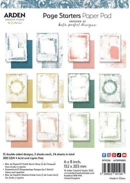 Page Starters - 6x8 Paper Pad