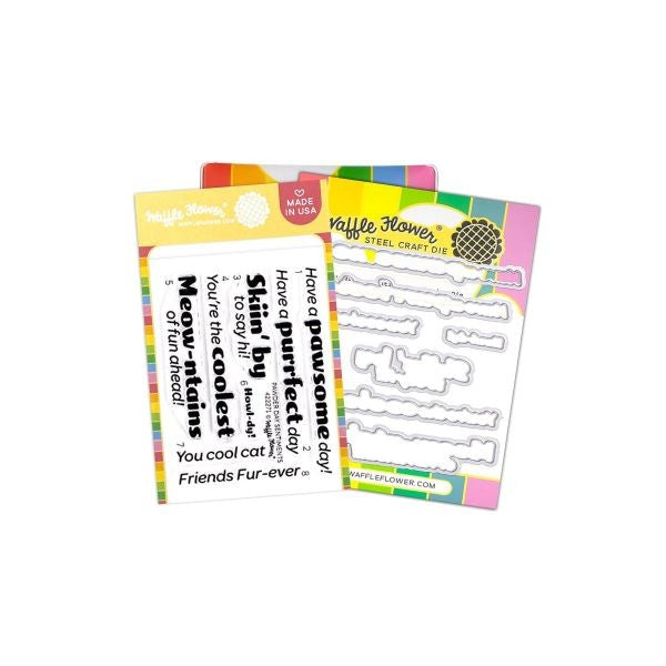 Pawder Day Sentiments - Stamp & Die Combo