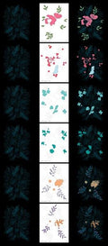 Pine Cone Blooms Layering Stencils