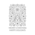 Poinsettia Pattern Cling Stamp
