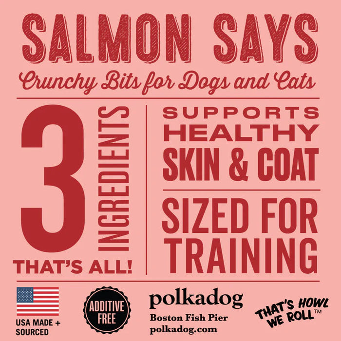 Polkadog Salmon Says (Bits) Dog Treats