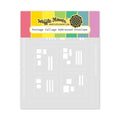 Postage Collage - Addressed Envelope - Stencil