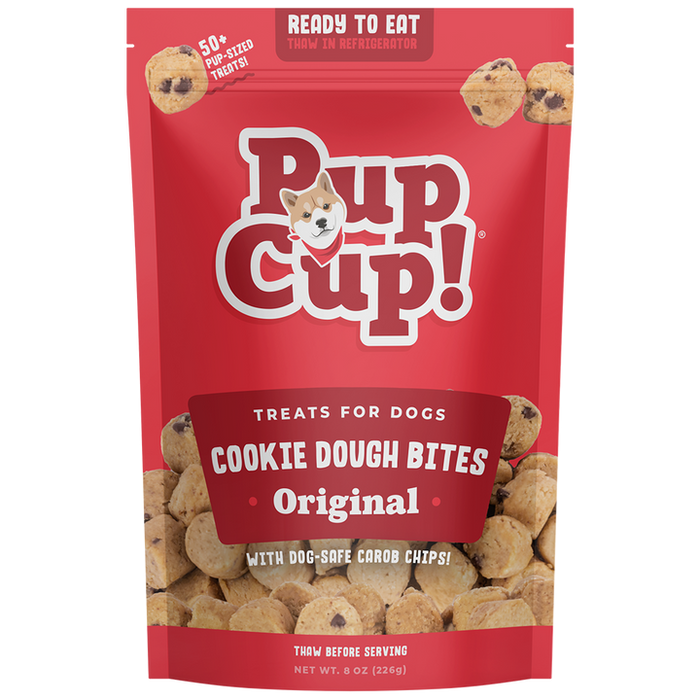 Pup Cup Original Cookie Dough Bites Frozen Dog Treats