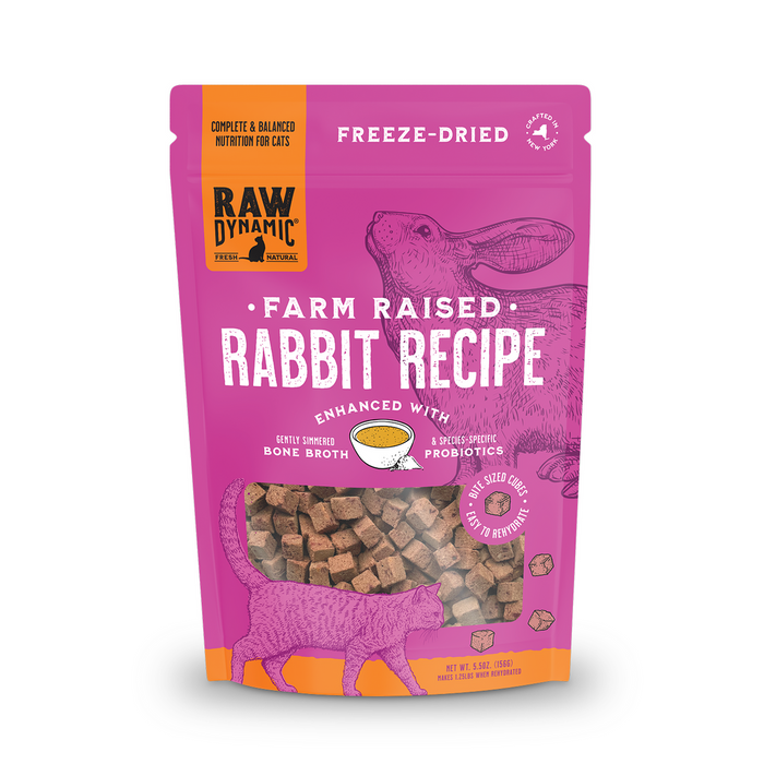 Raw Dynamic Freeze Dried Raw Rabbit Formula For Cats