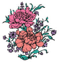 Romantic Bouquet Impress-ion Press & Foil Plate