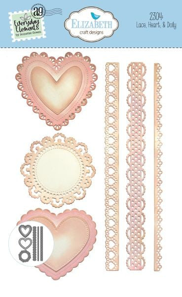 Romantic Revival Collection - Lace, Heart & Doily - Dies