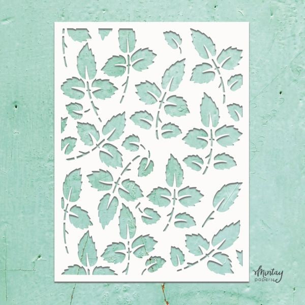 Rose Leaves - 6x8 Stencil
