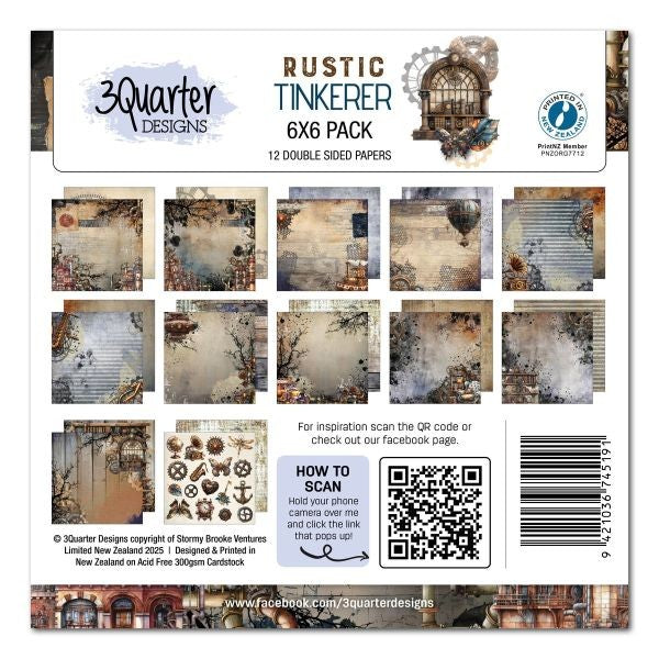 Rustic Tinkerer - 6x6 Collection Pack