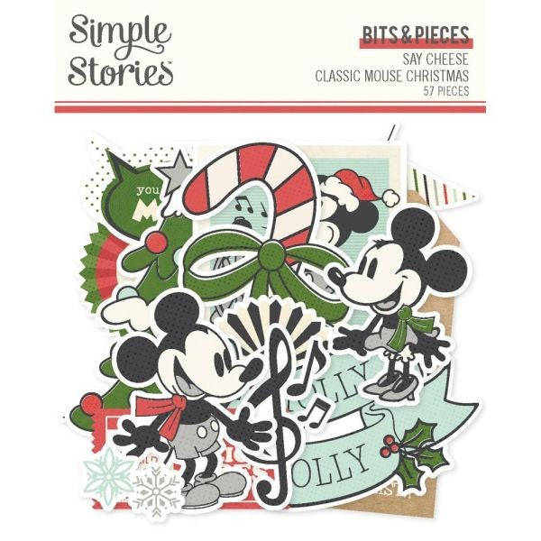 Say Cheese Classic Mouse Christmas - Bits & Pieces