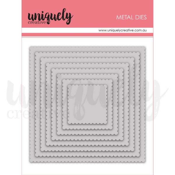 Scalloped Nesting Square Dies