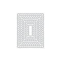 Scalloped Rectangle Infinity Dies