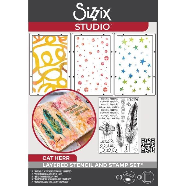 Sizzix Studio - Stamp & Stencil Set - the R's Have It