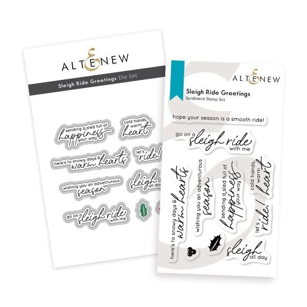 Sleigh Ride Greetings - Stamp & Die Bundle