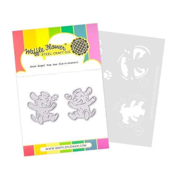 Snow Angel Pup - Die & Stencil Set